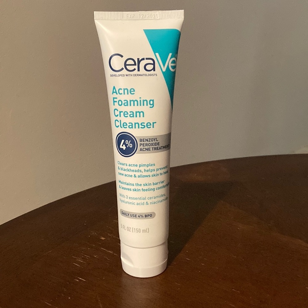 CeraVe acne foaming cream cleanser